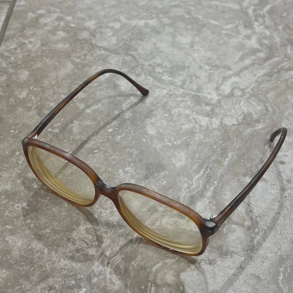 Vintage Polo Ralph Lauren Tortoise Shell Eyeglasses Oversized Frames Brown